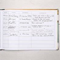 visitors book